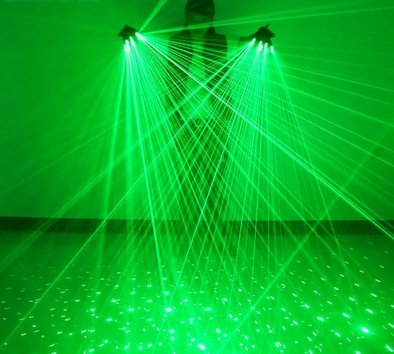 Gants Laser Vert DJ